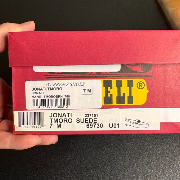 Women's Brown Leather Van Eli Loafer Shoe sz. 7 w Box - Picture 4 of 5